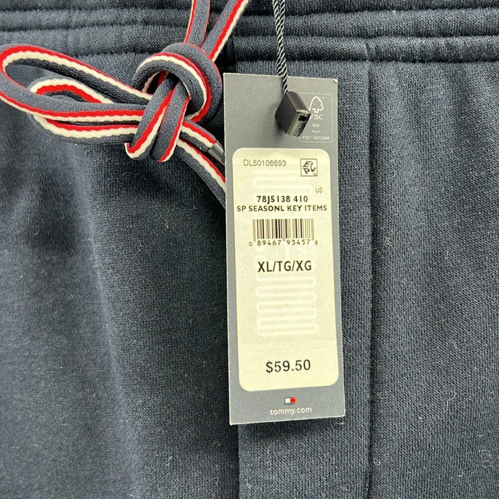 Tommy Hilfiger Men's Drawstring Sweat Shorts - Navy - XL - New with tags - Picture 3 of 7